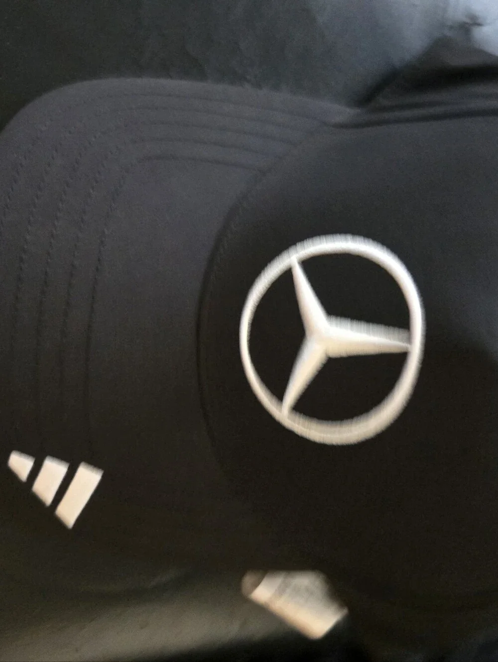 Nike Black Cap with White Mercedes Emblem